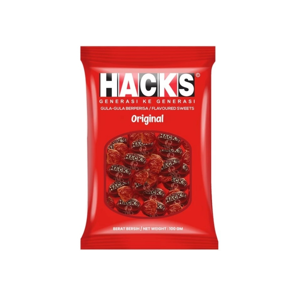 ECO-111.jpg Hacks Original Hard Sweets 100g - Image 1