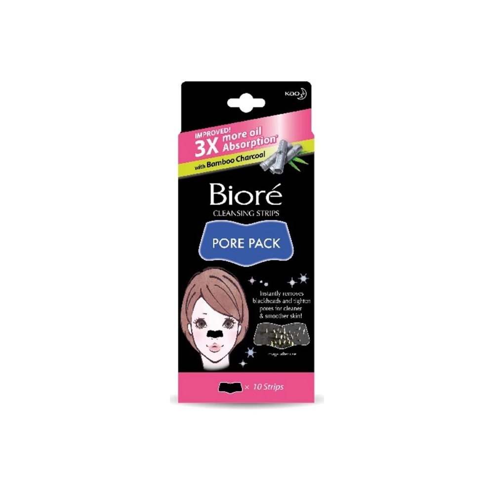 ECO-125.jpg Biore Charcoal Pore Cleansing Strips 10s - Image 1