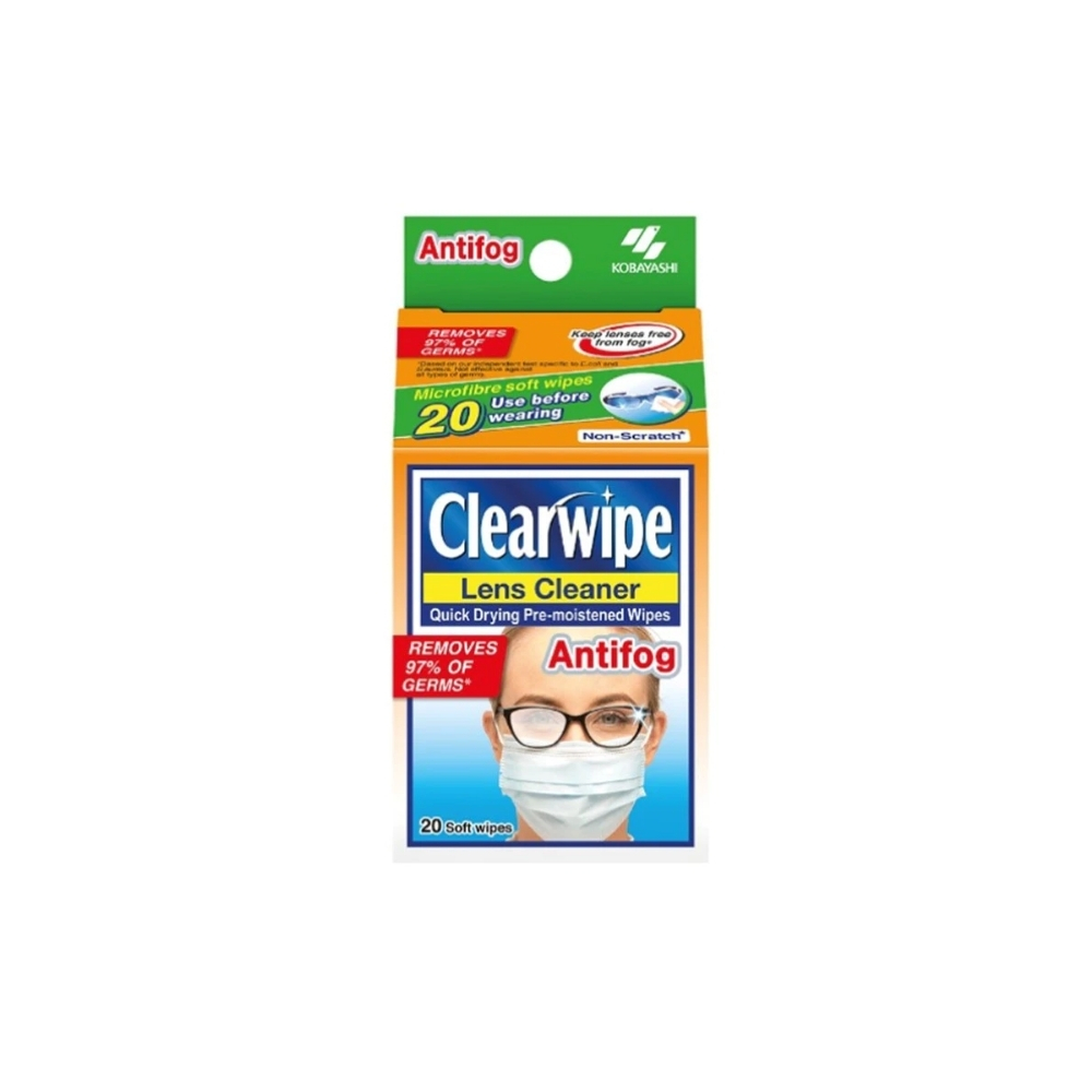 ECO-159.jpg Clearwipe Lens Antifog Wipes 20s - Image 1