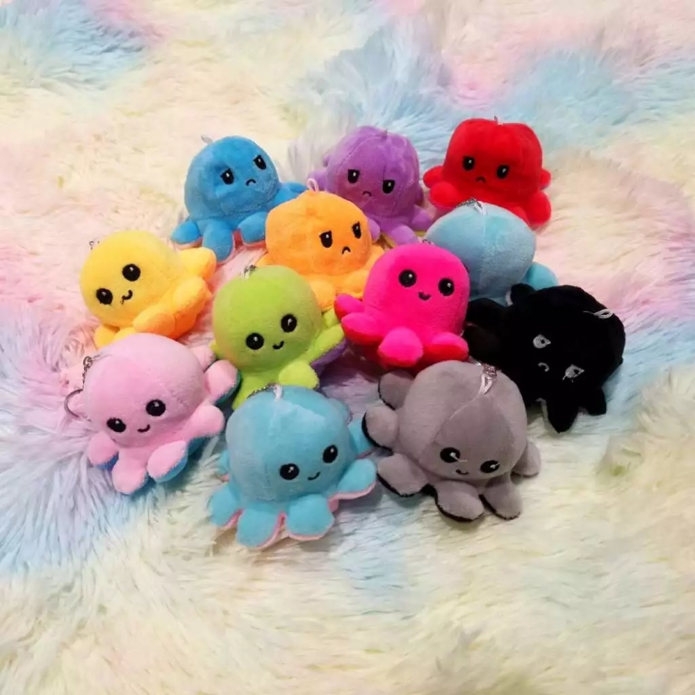 ECO-165.jpg Mini Octopus Plush Bag Keychain - Image 1