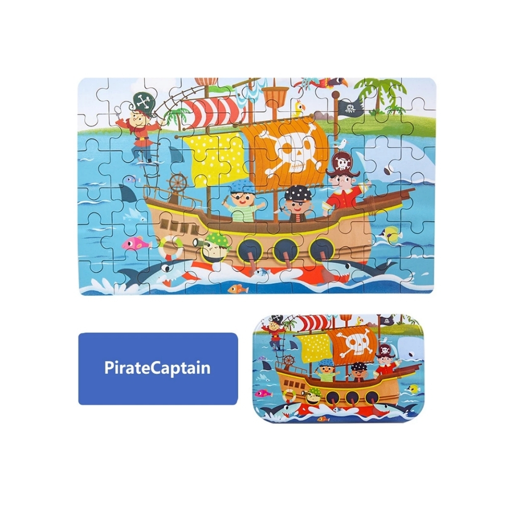 ECO-183.jpg Pirate Ship Jigsaw Puzzle Board - Image 1