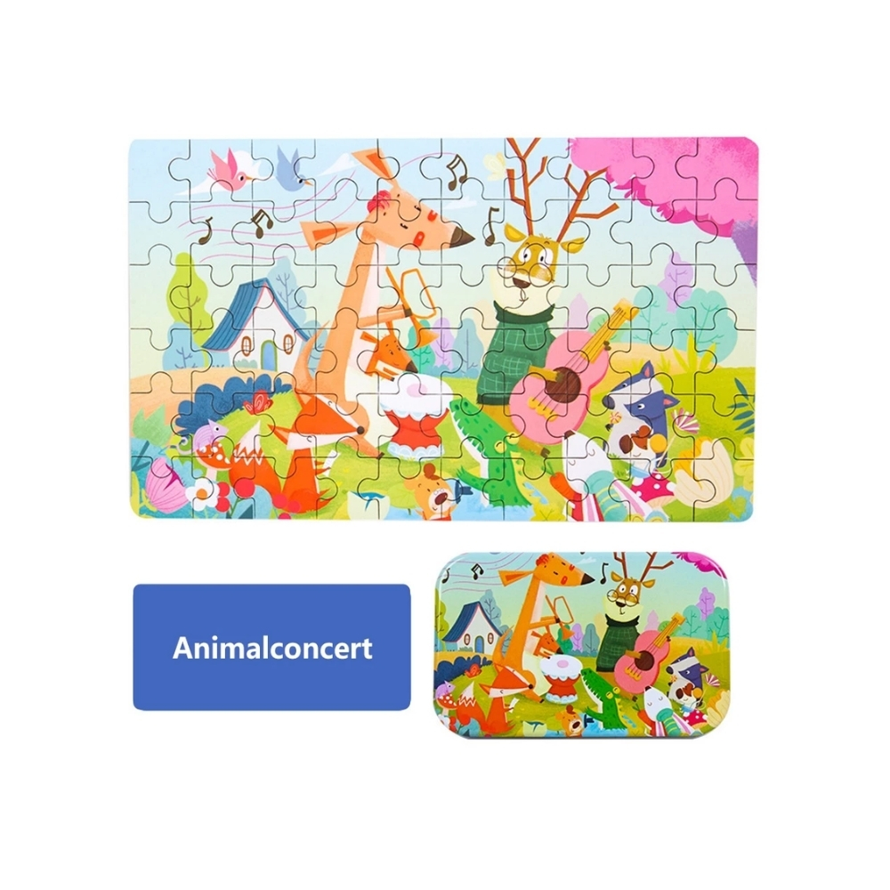 ECO-187.jpg Animal Concert Jigsaw Puzzle Board - Image 1