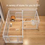 White Pet Activity Playpen Fence