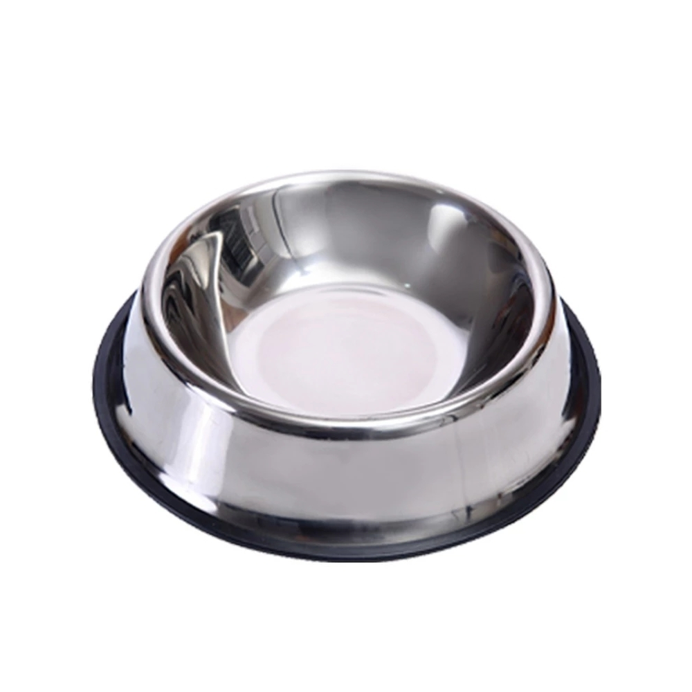 ECO-213.jpg Rubber Base Stainless Pet Bowl - Image 1