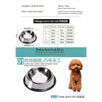 Rubber Base Stainless Pet Bowl - Image 2