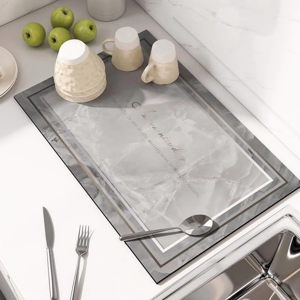 ECO-47.jpg Marble Style Kitchen Table Mat - Image 1