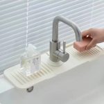 Beige Sink Organiser Drain Pad - Image 2